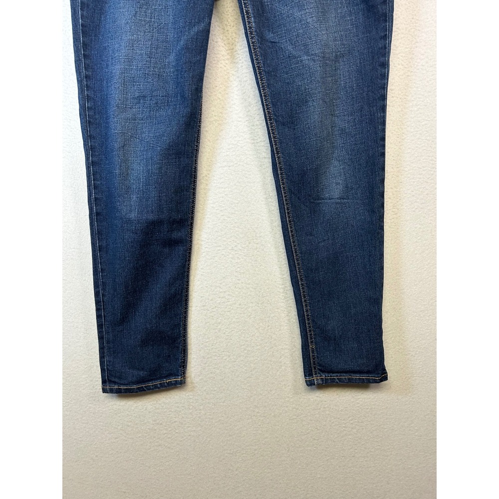 Casual Old Navy Womens 6 Blue Boyfriend Skinny Mid Rise Stretch Denim Jeans - Picture 9 of 11
